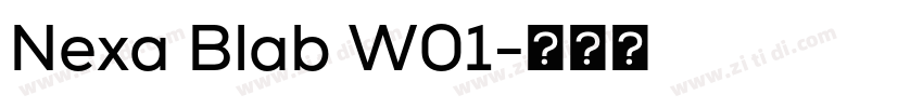Nexa Blab W01字体转换